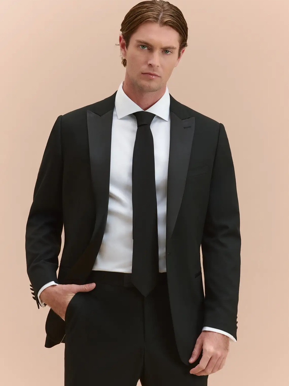 Azazie Hudson Black Tuxedo Jacket 
classic short 38 NWT men’s, teen, boys suit